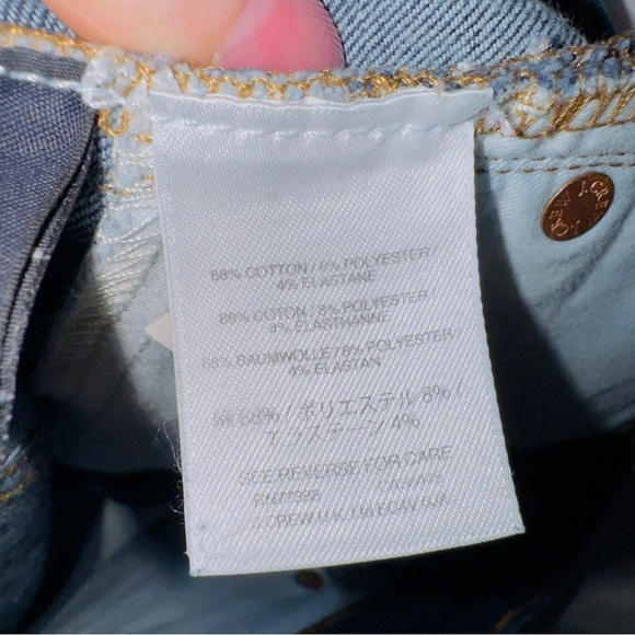 J. Crew Dark Wash Denim 9’’ High Rise Toothpick Skinny Jean size 27 - Picture 5 of 6